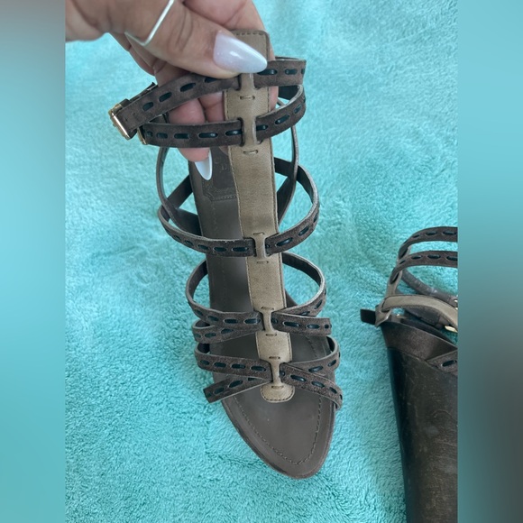 CHRISTIAN DIOR SUADE WEDGES - Picture 3 of 7